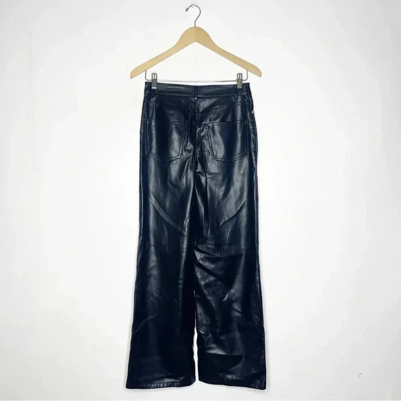 Urban Outfitters UO High & Wide Faux Leather Pant Size 26 - Picture 7 of 8